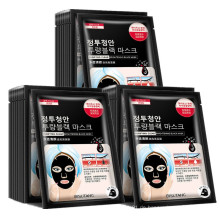 OEM-Gesichtspflege Korean Fashion Black Face Mask Sheet Pore Deep Nourishing Bamboo Charcoal Facial Mask